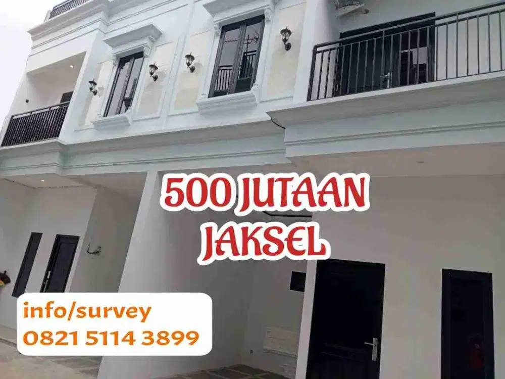 Rumah Cluster 2 Lantai 500 Jutaan SHM di Jagakarsa Jakarta Selatan akses mobil Bebas Banjir