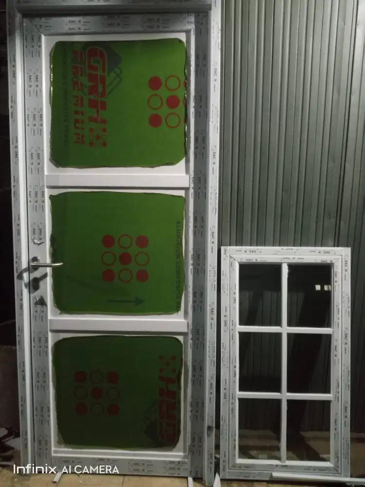 Pasang Jendele Pintu Alumunium Aluminium + Plafon - Partisi Gypsum PVC