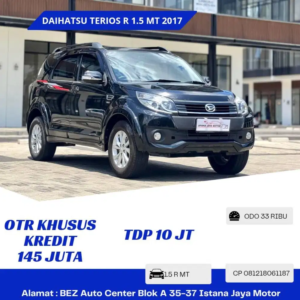 [KM 33RB] Daihatsu Terios R 1.5 MT 2017 Hitam
