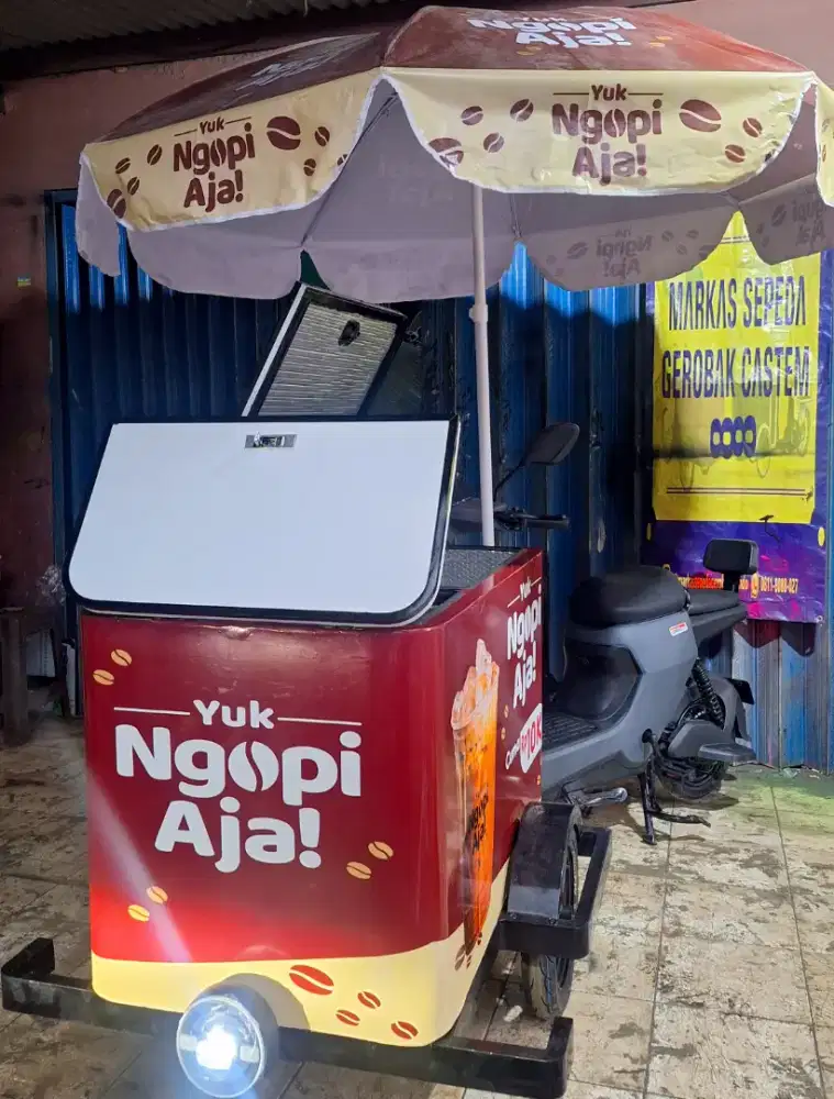 SEPEDA GEROBAK KOPI/SEPEDA LISTRIK GEROBAK KOPI/SEPEDA GEROBAK MURAH