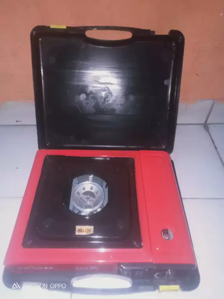 Jual kompor Portable murah merk PROGAS Warna Merah