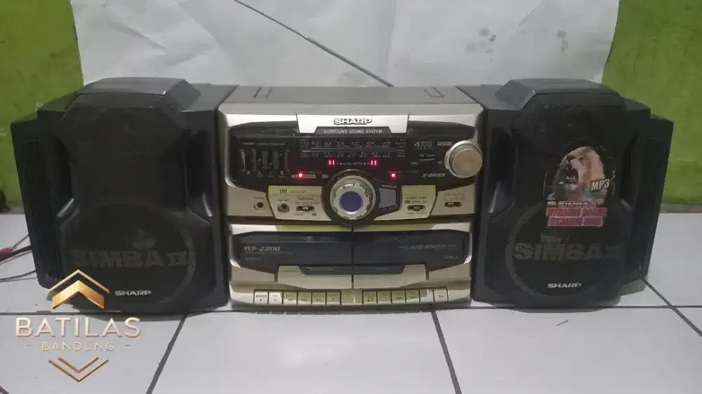 Tape compo sharp simba 2 speaker super surround