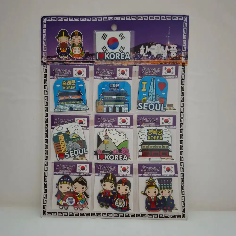 Collector Item: Souvenir Magnet/ Tempelan Kulkas dari Korea (10 pcs)