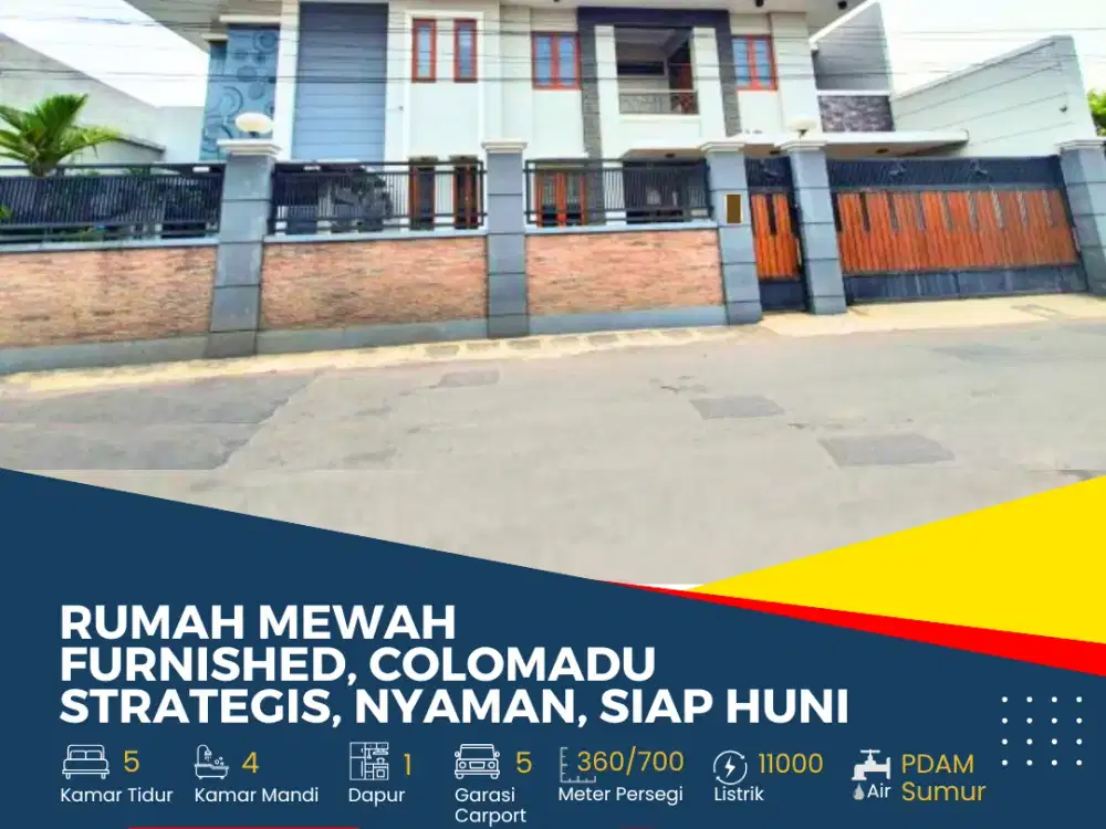 Dijual Rumah Mewah Furnished Colomadu Siap Huni
