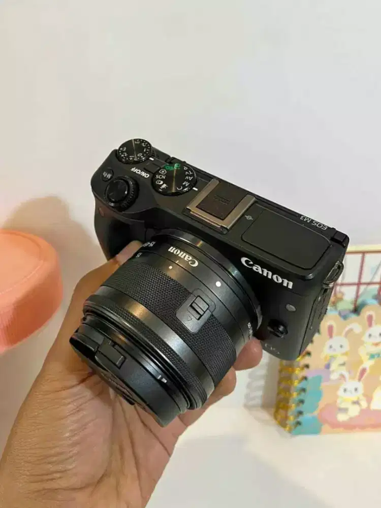 Jual santai camera canon m3 lensa 15-45mm