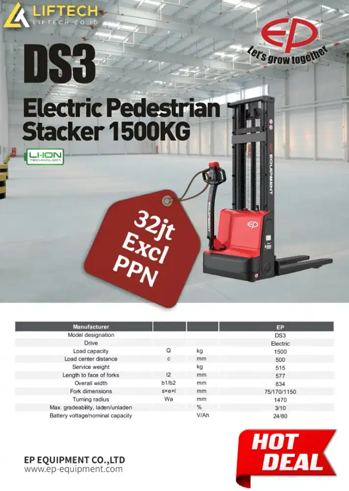 Elecric Stacker 1.5 ton
