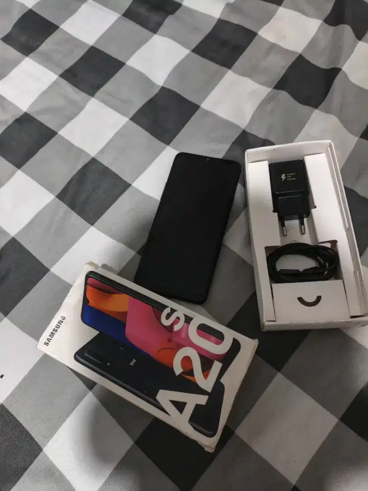 Samsung galaxy A20S Hitam 3/32 ex sein Normal
