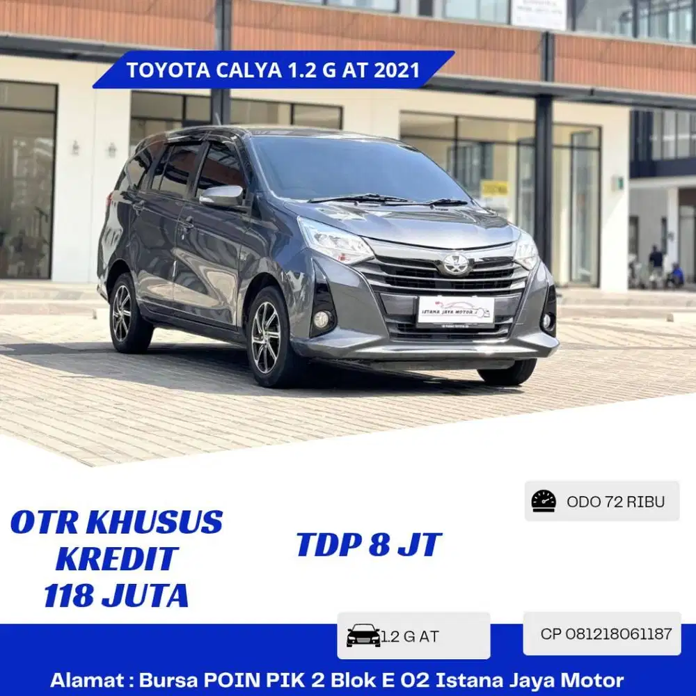 DP 8JT Toyota Calya 1.2 G AT NIK 2021