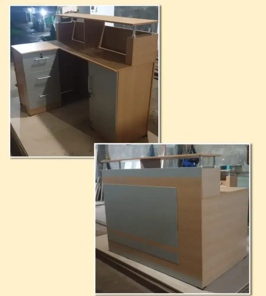 Meja resepsionis minimalis