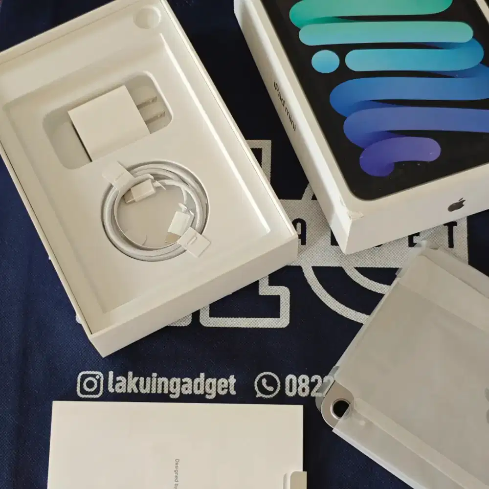 Ipad Mini 7 128Gb Grey Fullset Original Mulus Like New Siap Pakai