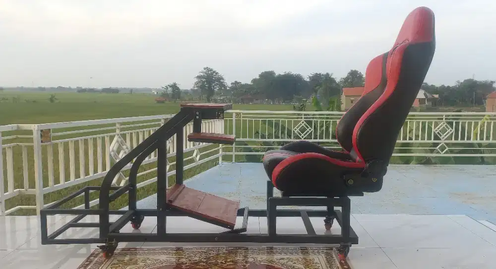 Kursi gaming simulator racing car