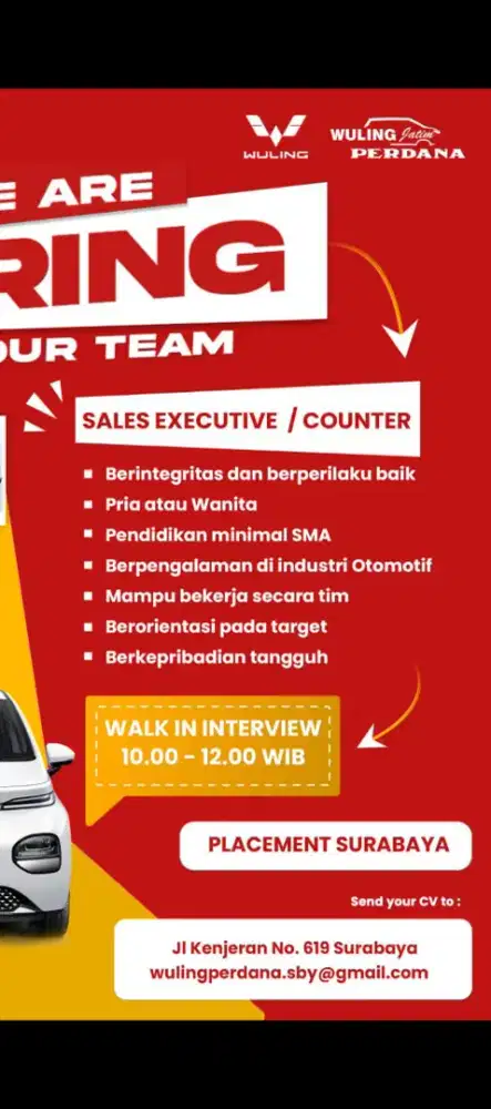 Lowongan Sales Mobil