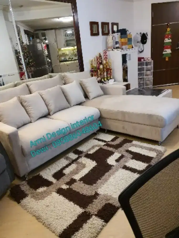 Sofa L minimalis/Sofa tukar tambah/Sofa L premium/Sofa L