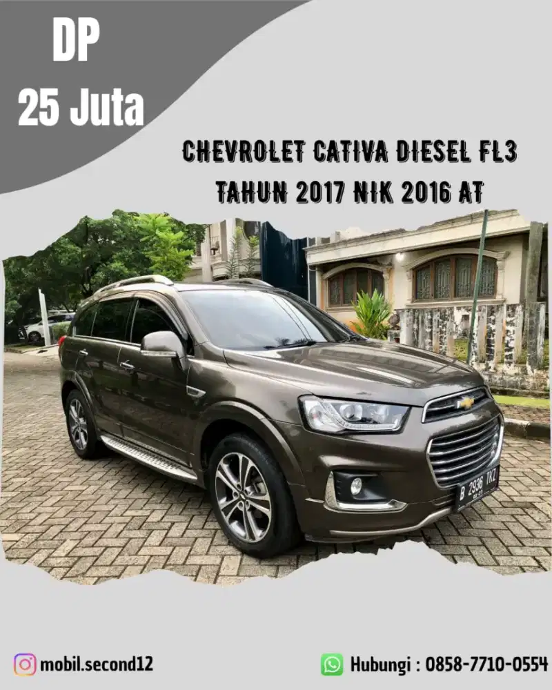TERMURAH CHEVROLET CAPTIVA DIESEL FL2 TAHUN 2016
