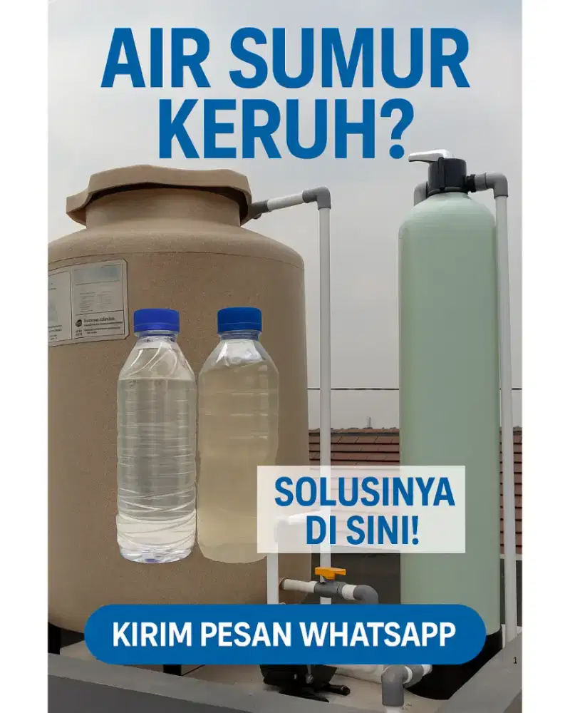 Jual filter penjernih air sumur dan pdam yang kotor dan bau