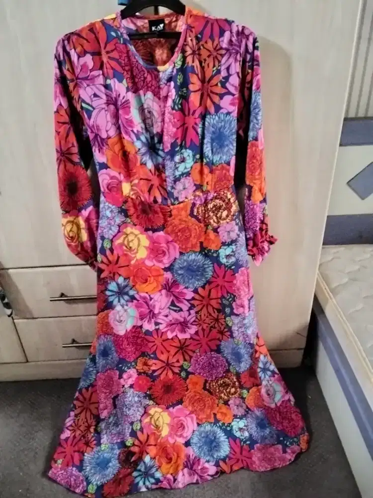 Dress lengan panjang