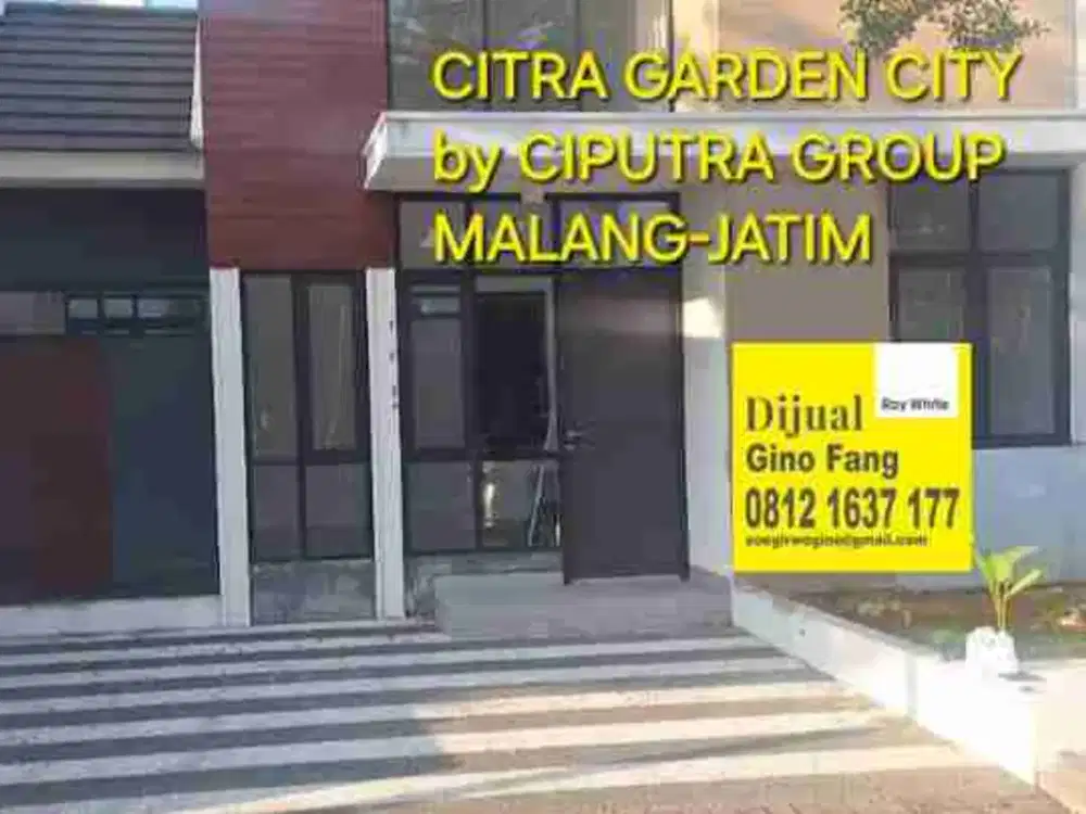 dijual rumah baru Gress di citra garden city malang