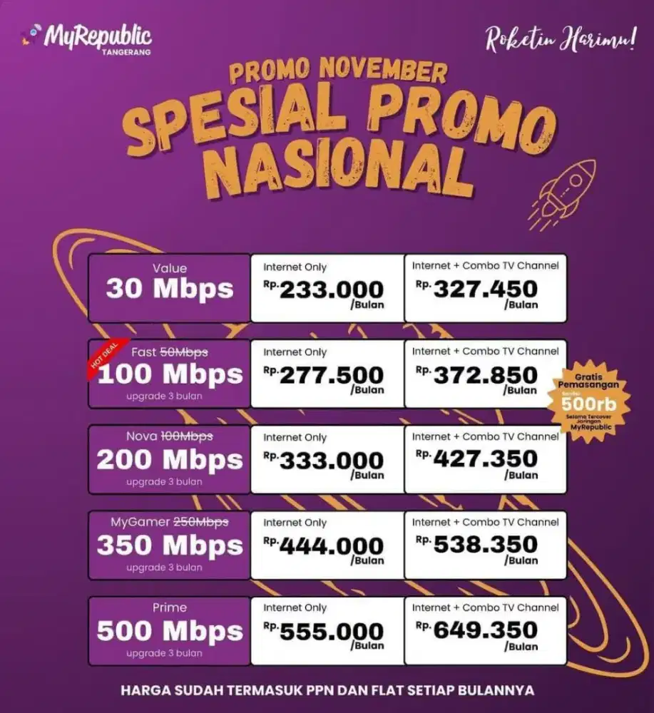 Taman sari Promo pemasangan internet myrepublic WiFi Myrepublic