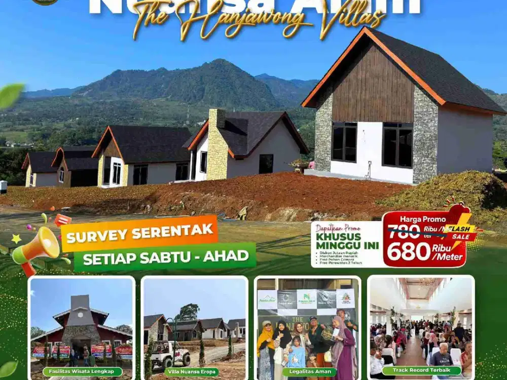 Tanah Kavling Nempel Jalur Wisata Puncak 2 The Hanjawong Villas Bogor