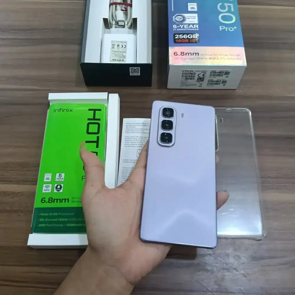 Infinix Hot 50 Pro+ (8+8/256 Gb) Mulus seperti baru. Layar Lengkung.