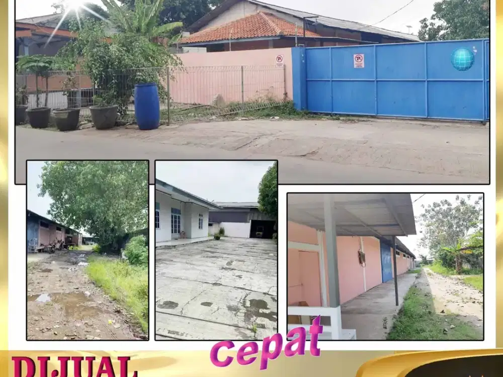 DIJUAL MURAH GUDANG ATAU PABRIK LUAS 2270 METER BENDA TANGERANG BANTEN