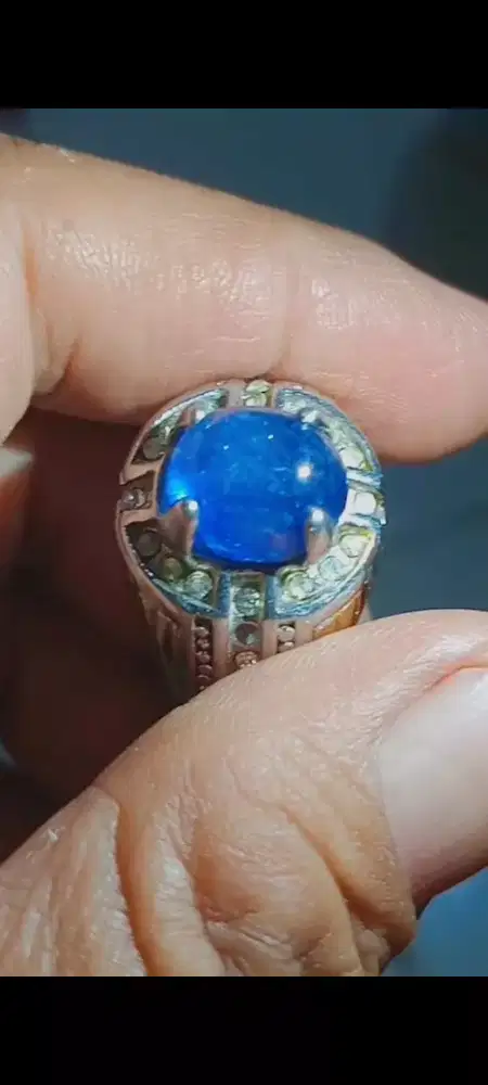 Murah Blue Saphire kristal warna terang