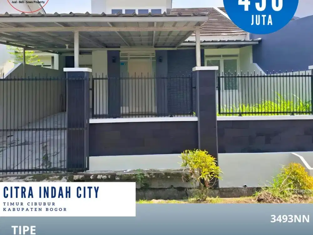 Dijual rumah dicitra indah city cileungsi jonggol bogor rumah siap huni
