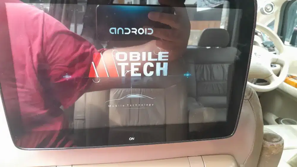 Headrest jok belakang mobil android touchscreen