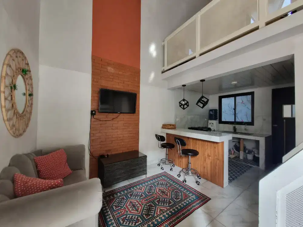 dikontrakkan bulanan paviliun full furnished