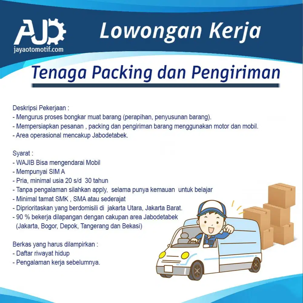 Jakarta Barat: Tenaga Packing dan Pengiriman