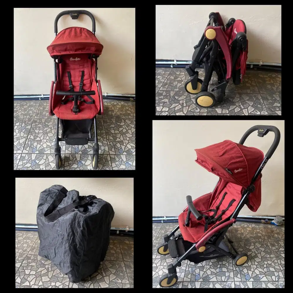 Stroller stroler otto cocolatte cabin size lipat kecil kereta dorong