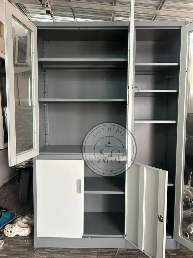 Promo lemari arsip besi 3 pintu sale termurah terlaris