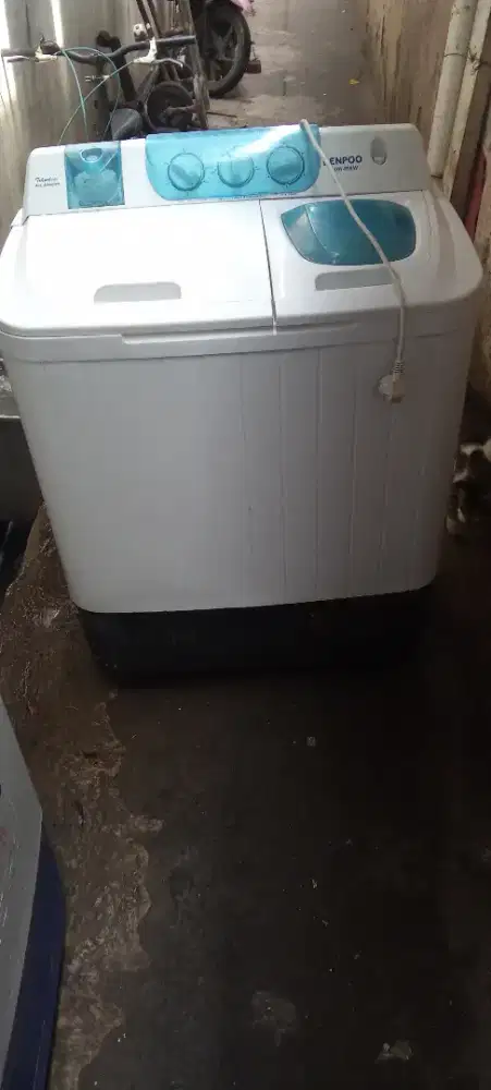 mesin cuci 2 tabung merk DENPO UKURAN 8.9