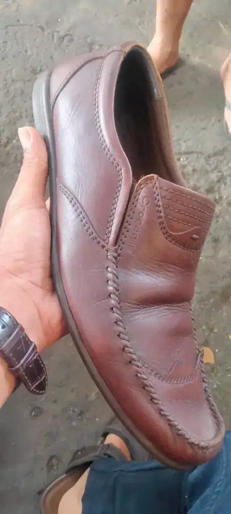 Sepatu pantopel secen original bahan kulit merk crocodile no 42