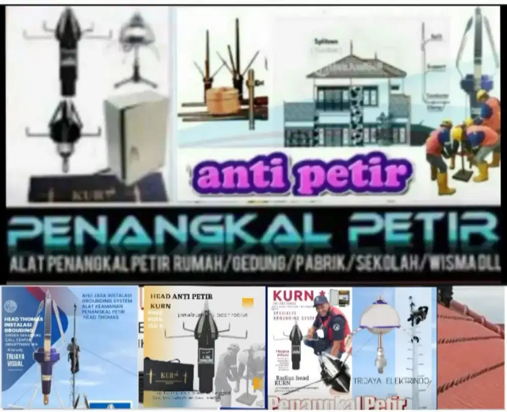 Ahli jasa pasang penangkal petir dan grounding mesin