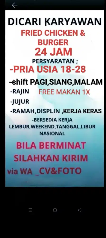 Loker f&b fried chicken & burger