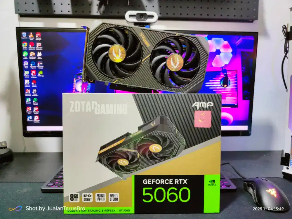 VGA NVIDIA RTX 5060 8GB GDDR7 ZOTAC AMP GARANSI ON 2028