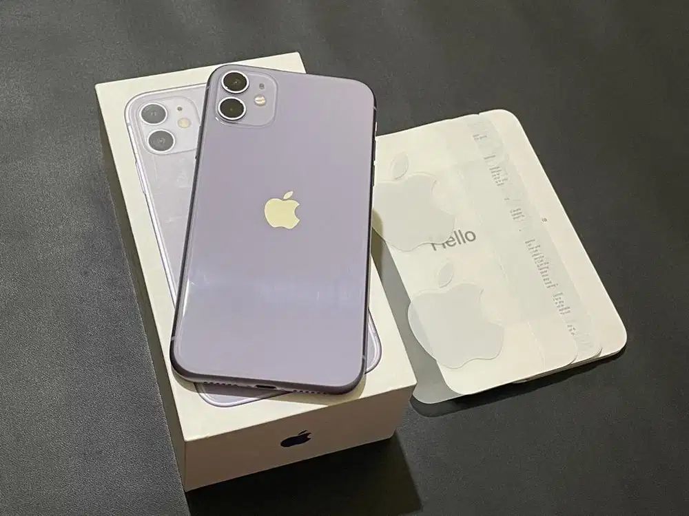 Jual iPhone 11 256GB purple ex garansi beacukai