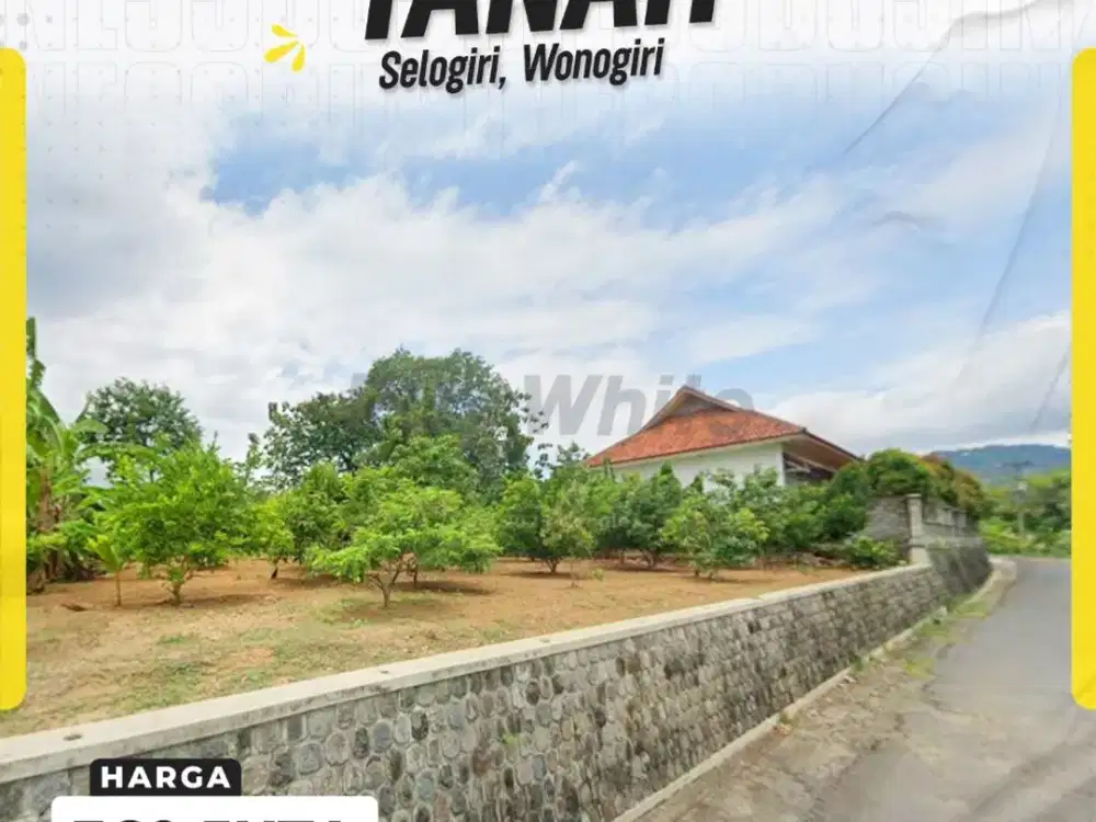 Dijual Tanah Perkebunan Harga Murah Di Wonogiri Kota Cocok Untuk Investasi