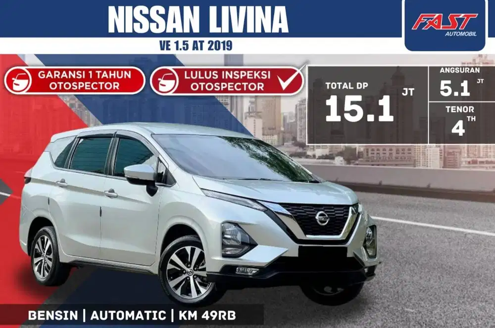 NISSAN LIVINA VE 2019 1.5 AT LOW KM.49RB & PAJAK PANJANG#F1ST
