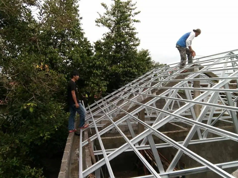 Spesialis Baja Ringan BIMA TRUSS Ahli dlm Renovasi Atap Yg Lapuk