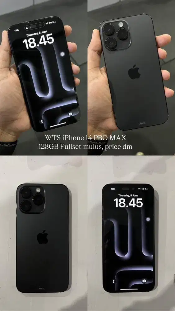IPHONE 14 PRO MAX 128GB MULUS | BLACK