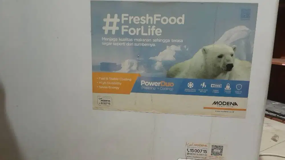 MODENA MD37W - CHEST FREEZER BOX 2 PINTU 370 L