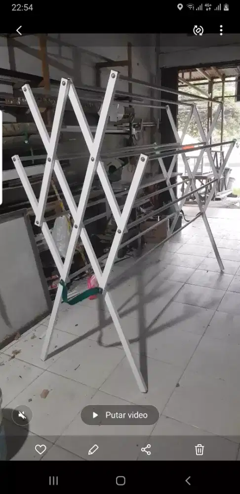 jemuran baju / kain.  pjng 2 m.  12 jalur.