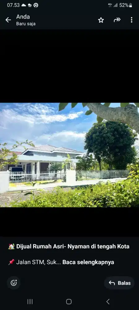 Rumah Di jual di tengah Kota