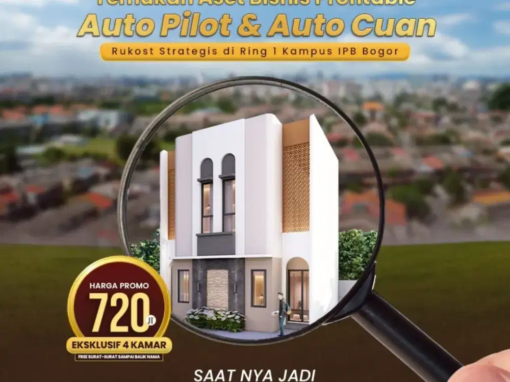 Aset Bisnis Auto Cuan Rumah kos Strategis dekat IPB