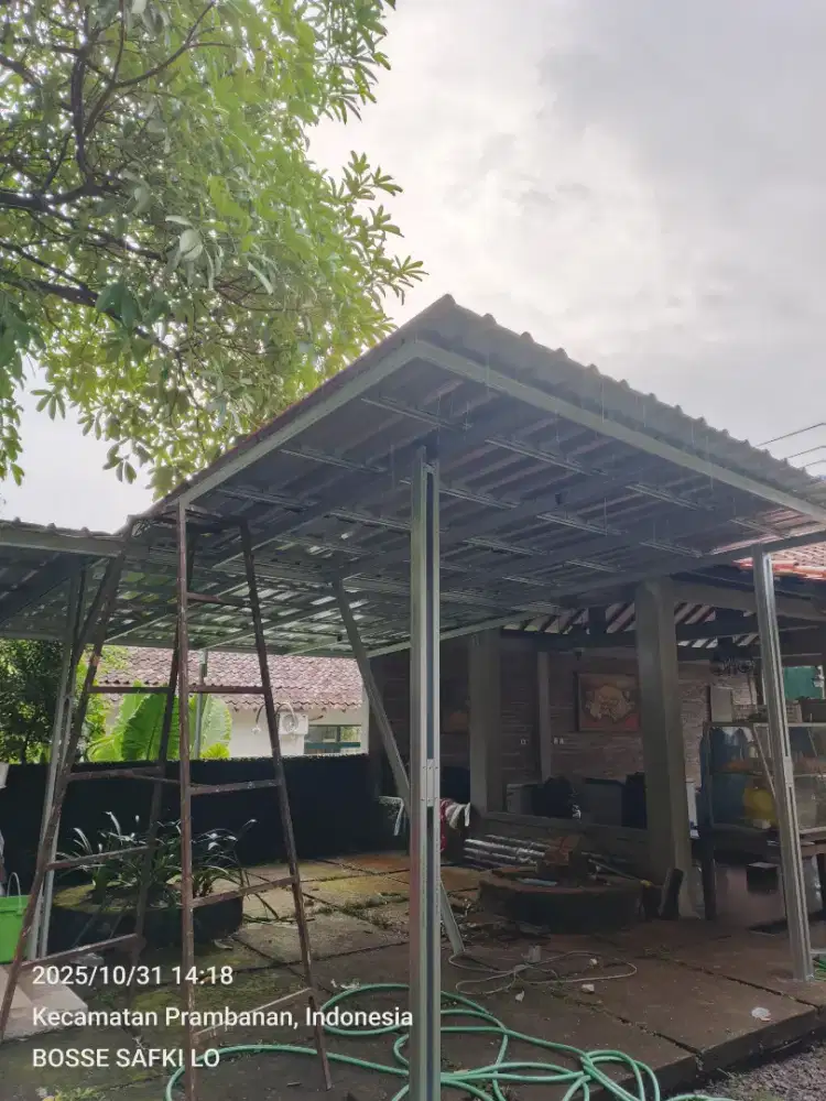 KANOPI BAJA RINGAN TERPASANG