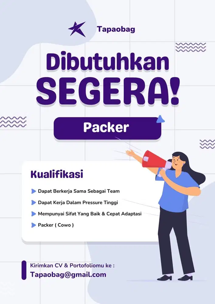 Lowongan Kerja Packer / Packing