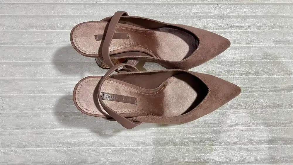 Preloved Heels Charles & Keith size 39 Nude Pink