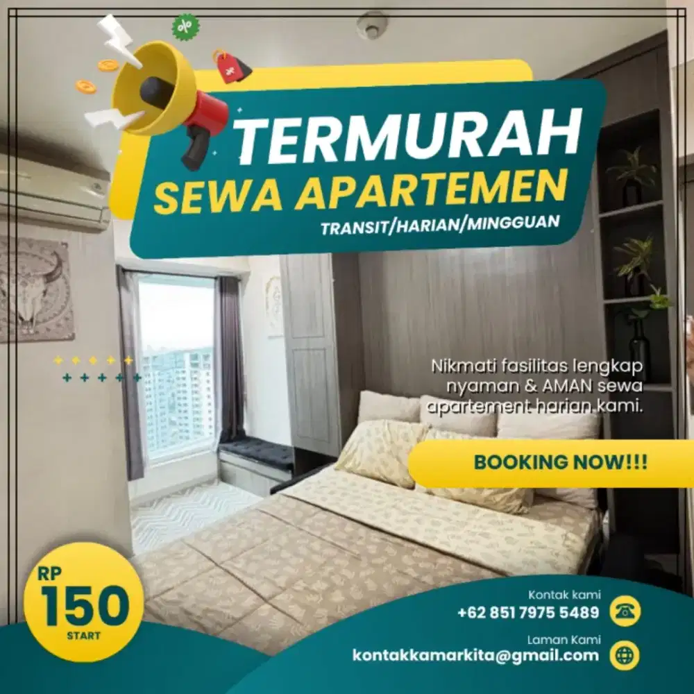 Sewa Apartemen BASSURA CITY Jakarta Timur Harian/Transit Termurah